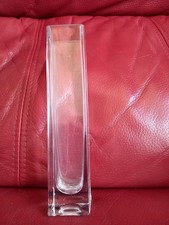 Clear Rectangular Glass Vase