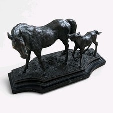 Mare & Foal Bronze Horse