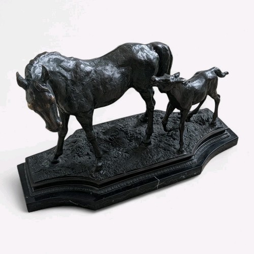 Mare foal bronze horse - foal,