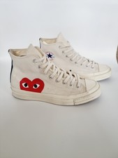 High Top Converse Comme Des Gracons Play Chuck Taylor Size 8 Uk