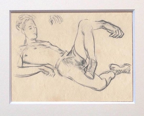 Nude drawing - drawing, sketch