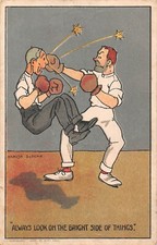 POSTCARD COMIC BOXING THEME