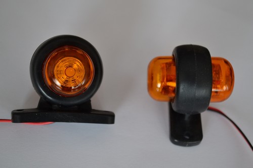 12 volt amber - 2, (two)