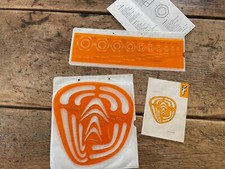 Two Vintage Standardgraph Stencils: Curves & Ellipses; Hexagonal Nut Templates