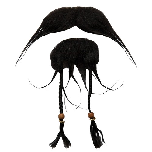 Jack sparrow pirate moustache - sparrow,