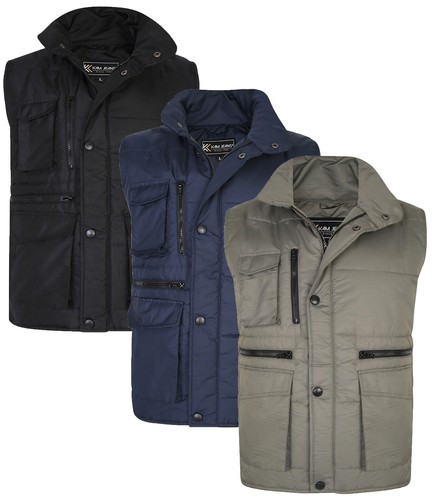 Mens quilted padded gilet - quilted,