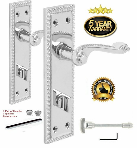 Bathroom chrome door - door, handle