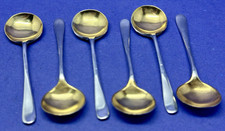 SET SIX EDWARDIAN SOLID SILVER