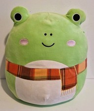 ORIGINAL SQUISHMALLOWS LARGE WENDY THE GREEN FROG PLUSH SOFT TOY TEDDY 14" SCARF