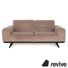 Natuzzi Audacia Fabric Sofa Brown Two-Seater Couch