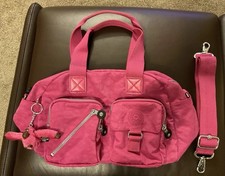 Kipling Defea Handbag With Crossbody Strap Very Berry