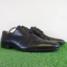 Hermes Shoes Size 8.5 Mens Brogue Leather Dress Wedding Lace Up Work Wing Tip
