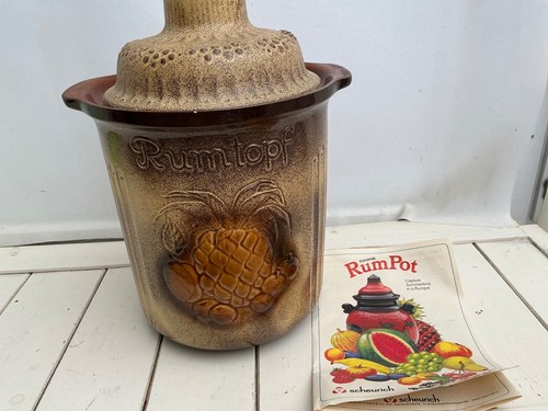 Vintage rum pot jar - vintage,
