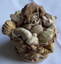 Harmony Kingdom Mad Dogs & Englishmen Trinket Box Good Used Condition Unboxed