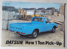 Datsun 1 Ton Pick-Up Brochure / Leaflet 1980