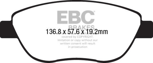 Ebc greenstuff front brake - ebc,