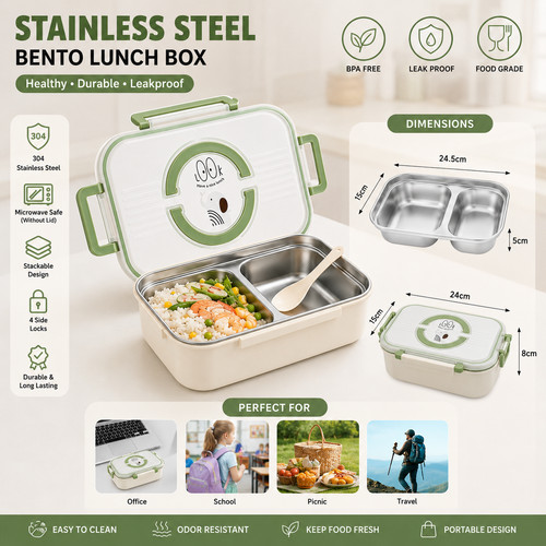 Insulated lunch box stainless - insulated,