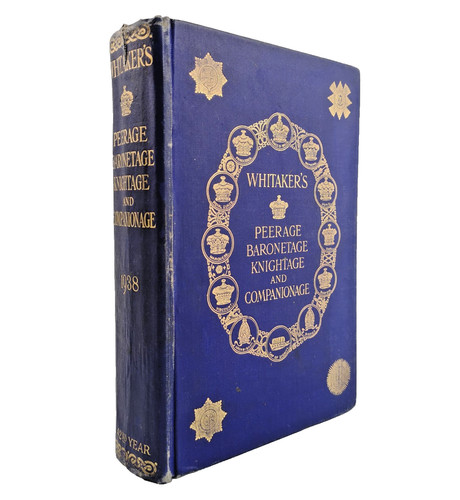 Whitaker peerage - whitaker’s,