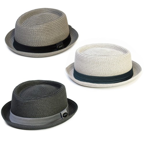 Mens ladies straw pork pie - mens,