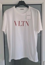 Valentino Garavani Mens White & Red VLTN T Shirt - Size Large - BRAND NEW
