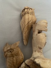 Wooden Owls Ornament And Free Owl Notebook