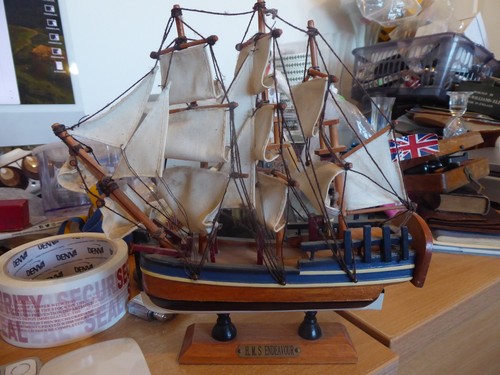 Hms endeavour boat stand - boat, on