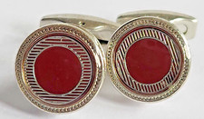 CUFFLINKS STEEL PLATINUM