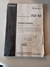 Roland TD-10 Original Owner's