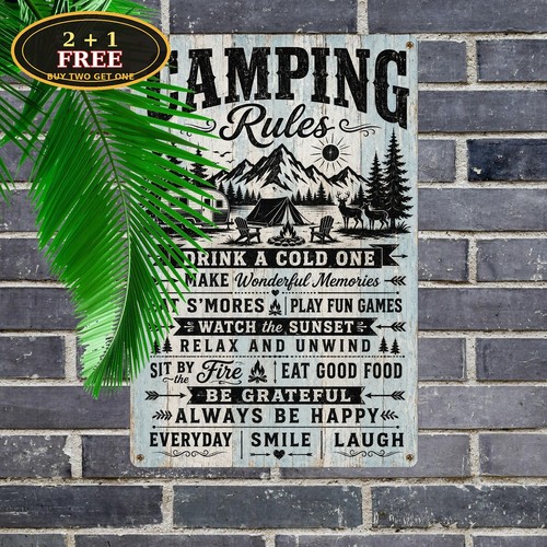 Camping rules trailer - camping,