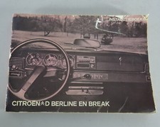 Gebruiksaanwijzing/handleiding Citroen DS 20/30 + D Super/Special/Breaking