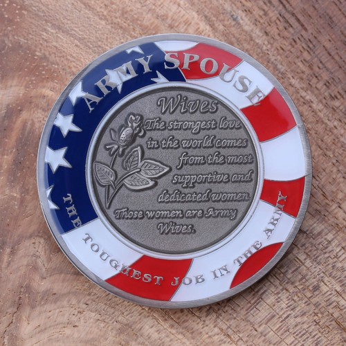 Army wife challenge coin - army,