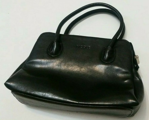 Nicole black faux leather - nicole,