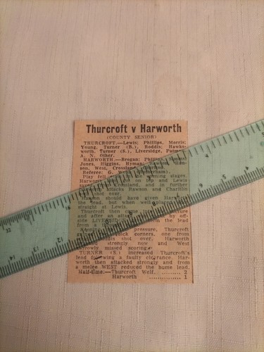 1960 thurcroft harworth - 1960/61,