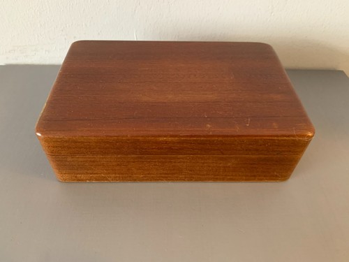 Vintage hinged wooden - hinged,