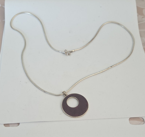 Silver tone snake chain - snake,