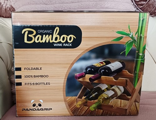 Pandagrip bamboo wine rack - wine,