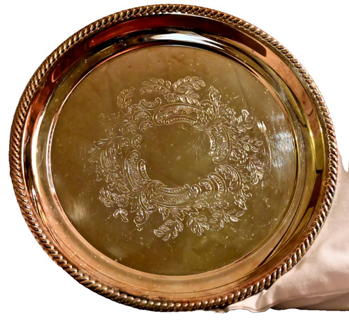 Silver plated drinks tray