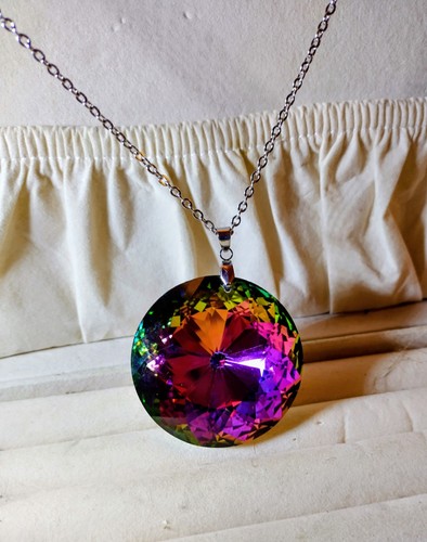 Large mystic topaz round - topaz,