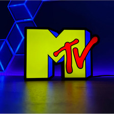 MTV Logo Lightbox Retro Neon