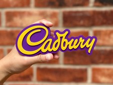 Cadbury Logo Sign 3D Printed