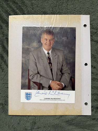 Lawrie mcmenemy hand - mcmenemy, signed