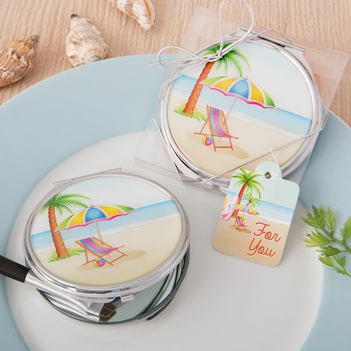 Summer beach compact - , mirror