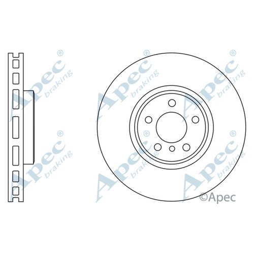 Brake discs vented for bmw - 2x,