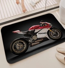 Ducati Corse Racing Bath Mat Doormat  CAMPER VAN Rug Footpad Antislip  Garage