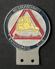 MESSERSCHMITT ENTHUSIASTS OWNERS CLUB VINTAGE BUBBLE CAR BADGE MICROCAR EMBLEM