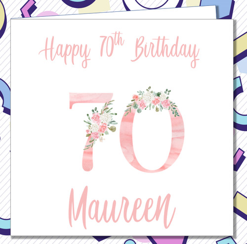 Personalised 70th birthday - 70th,