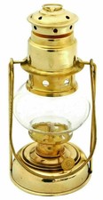 Lamp Oil 8 Inch Brass Lantern Maritime Nautical Boat Ship Polished Brass Lamp