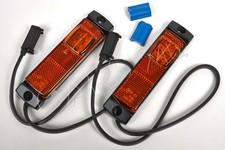 x2 LED Amber Side Marker Lights 130x32x14.5 mm +Wire connector 2x0,75mm²