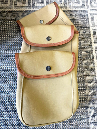 Beige brown canvas gauge - canvas, 12