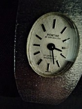 Vintage Montine Swiss Wind Up Mechanical Ladies Cocktail Watch. Original Box